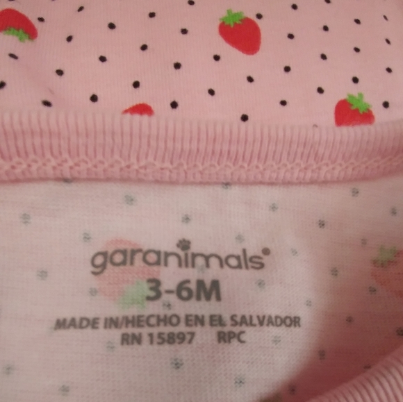 Infant Shirt Kawaii Cute Strawberry Polka Dot 3-6m - Picture 9 of 9